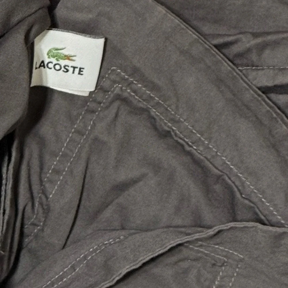 Lacoste Full / Queen Cotton Duvet Cover Solid Dark Gray Luxury Bedding